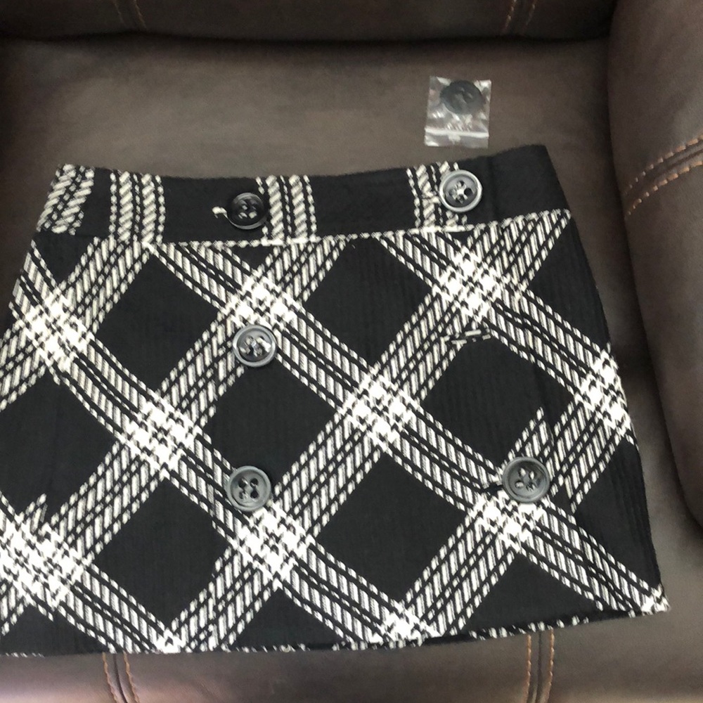 Wool mini skirt
